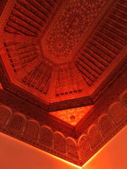 Palais Bahia ceiling dar taliwint marrakech