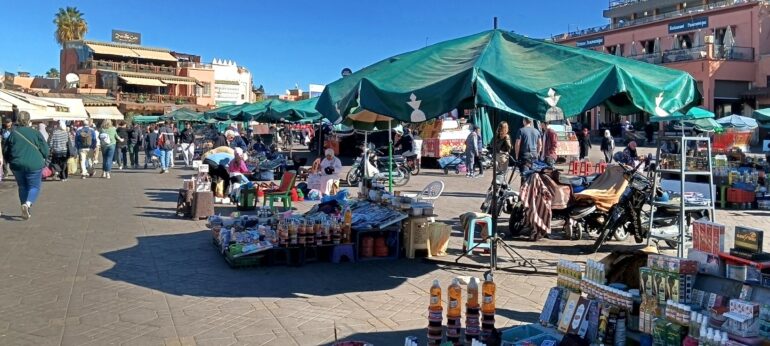 Place Jemaa El Fna Marrakech Afternoon Riad dar Taliwint